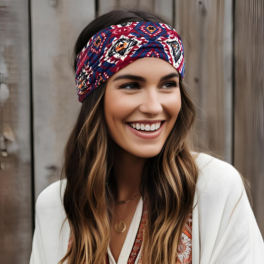 Wide Headbands for Women Boho Workout Knotted Head Bands Hair Accessories 4 Pack