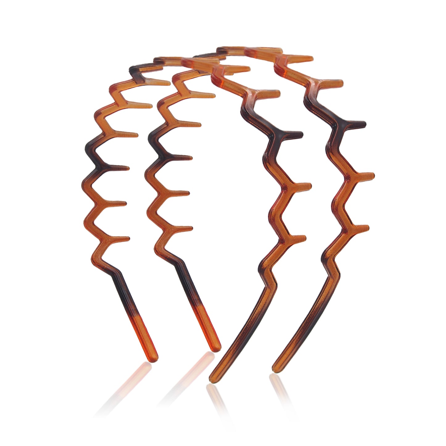 Zig Zag Headbands for Women Non-slip Plastic Hairbands Shark Teeth Hair Comb Wavy Headband Hair Hoop for Workout Washaing Face