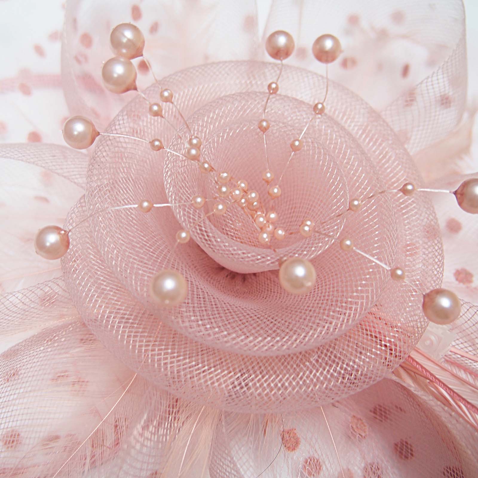 Fascinator Hats for Women Vintage Tea Party Weddings Derby Feather Fascinators