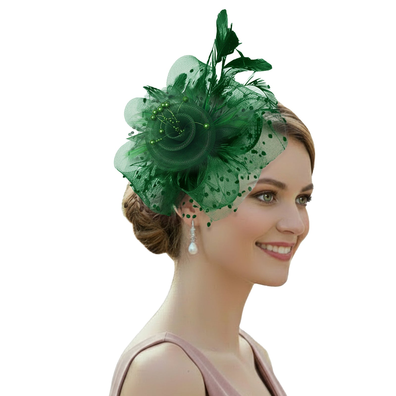 Fascinator Hats for Women Vintage Tea Party Weddings Derby Feather Fascinators