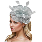 Dresyu Fascinators Feathers Tea Party Race Day Hat Vintage Hair Accessories for Women and Girls
