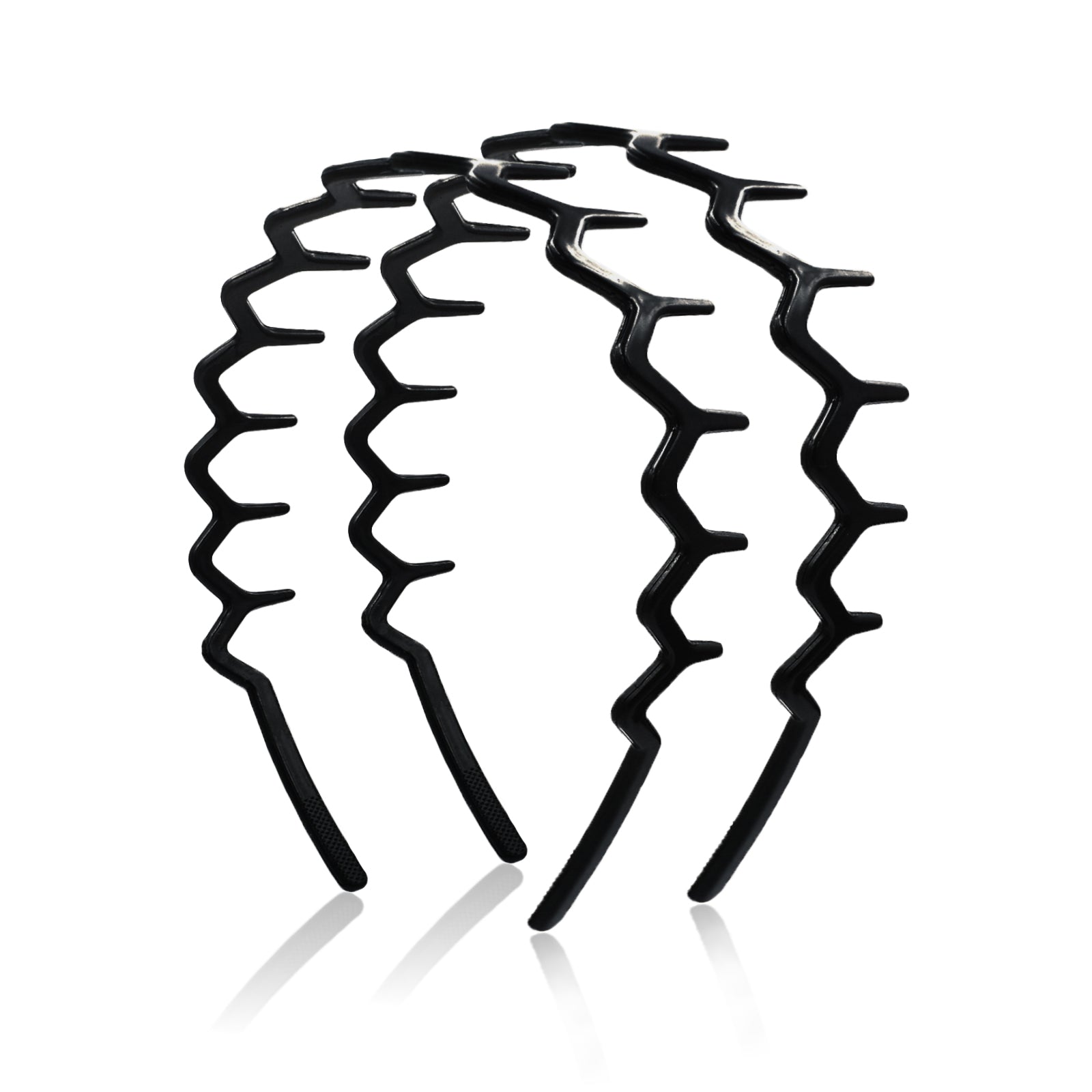 Zig Zag Headbands for Women Non-slip Plastic Hairbands Shark Teeth Hair Comb Wavy Headband Hair Hoop for Workout Washaing Face