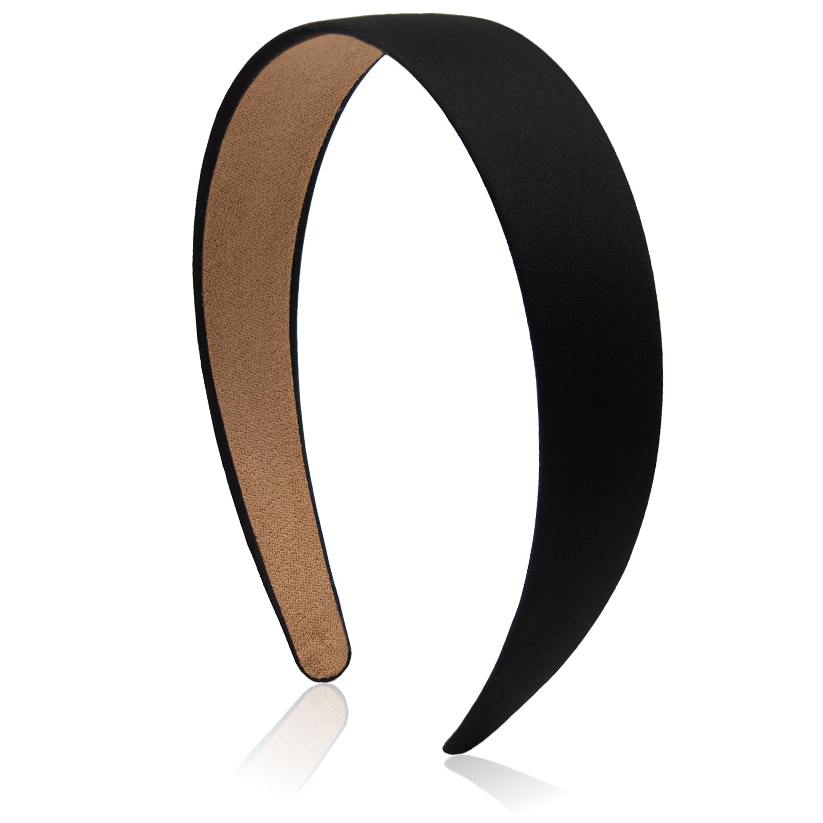 Satin Headband 1.1 Inch Wide Head Bands for Women and girls Non Slip Fashion Hairbands