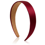 Satin Headband 1.1 Inch Wide Head Bands for Women and girls Non Slip Fashion Hairbands