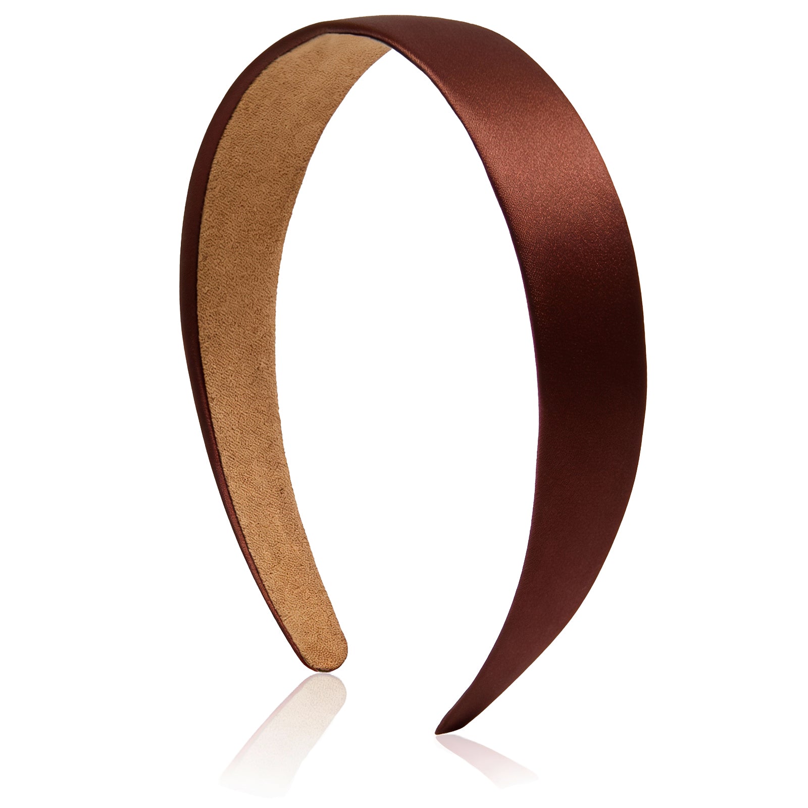 Satin Headband 1.1 Inch Wide Head Bands for Women and girls Non Slip Fashion Hairbands