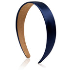 Satin Headband 1.1 Inch Wide Head Bands for Women and girls Non Slip Fashion Hairbands