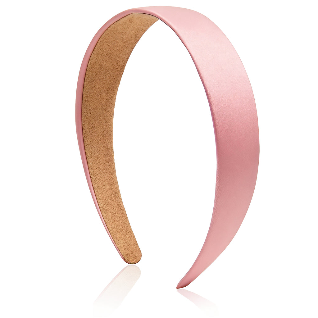 Satin Headband 1.1 Inch Wide Head Bands for Women and girls Non Slip Fashion Hairbands