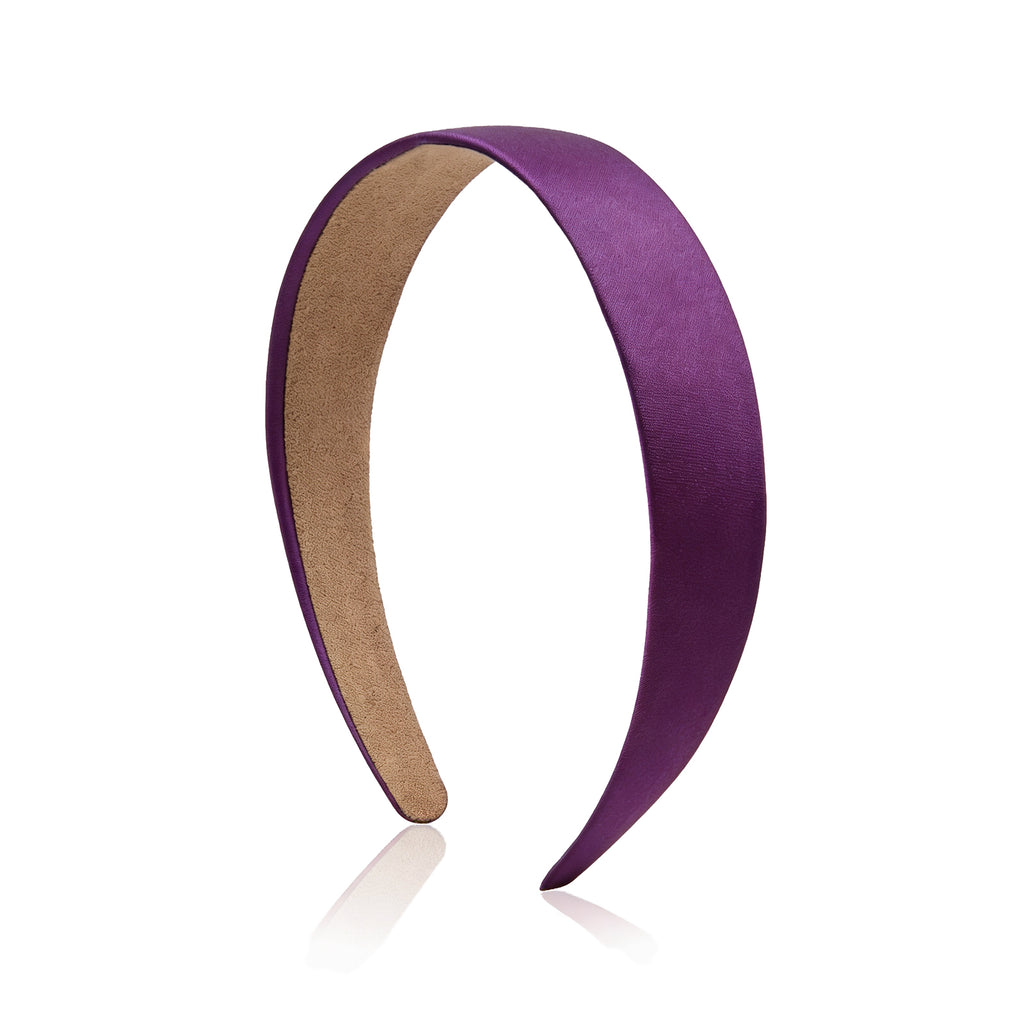 Satin Headband 1.1 Inch Wide Head Bands for Women and girls Non Slip Fashion Hairbands