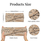 Vintage Paisley Bandana Headbands for Women | 4-Pack Soft-Stretch Wraps