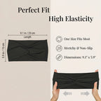 Solid Soft-Stretch Turban Headbands for Women | 4-Pack