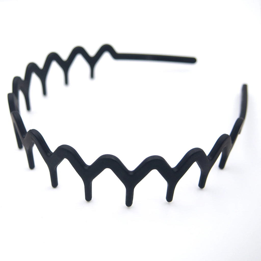 Dresyu Classic Zig Zag Wavy Headbands with Teeth Comb