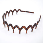Dresyu Classic Zig Zag Wavy Headbands with Teeth Comb