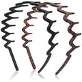 Dresyu Classic Zig Zag Wavy Headbands with Teeth Comb