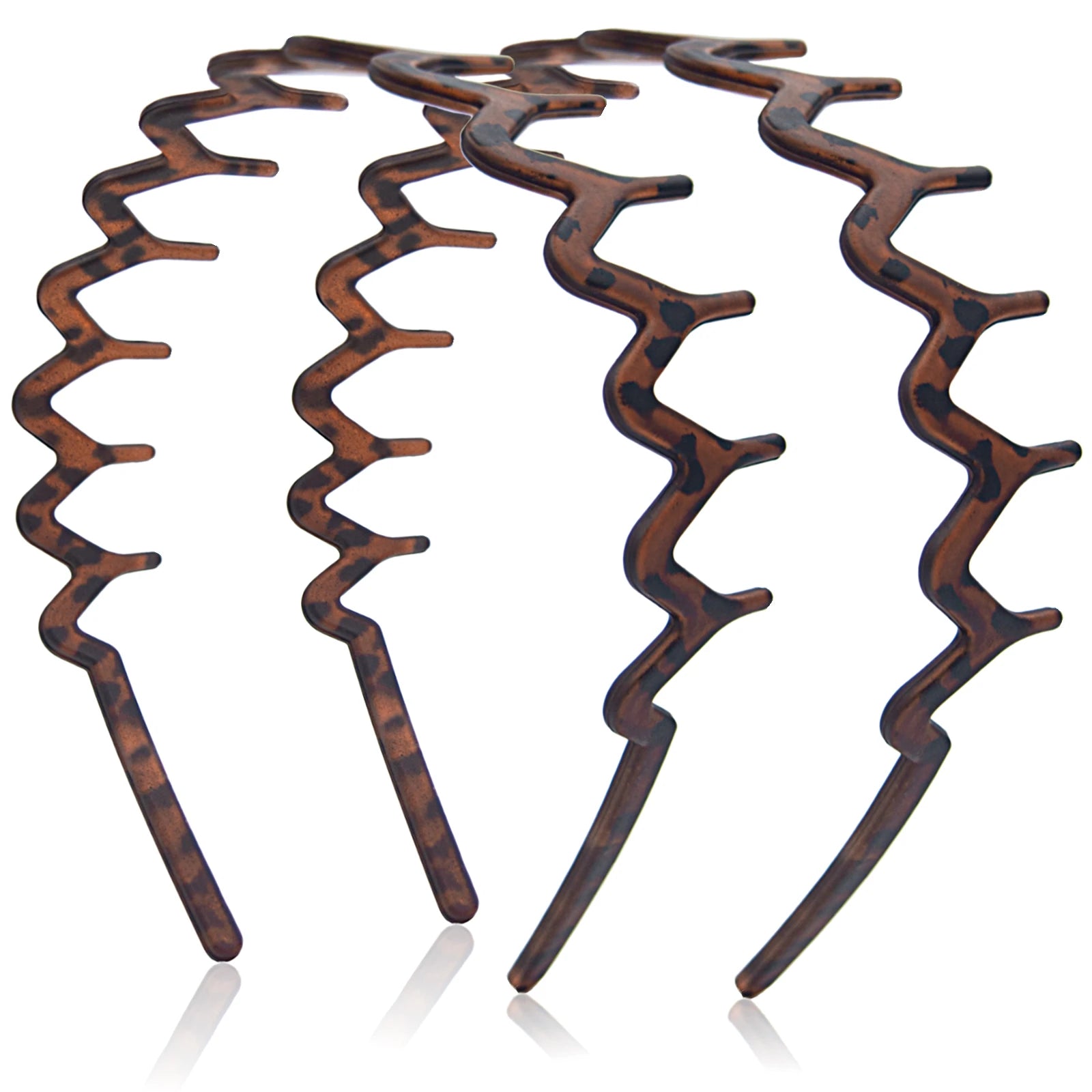 Dresyu Classic Zig Zag Wavy Headbands with Teeth Comb
