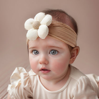 Baby Flower Headbands Soft Stretchy Nylon Hair Accessories for Newborn Infant Toddler