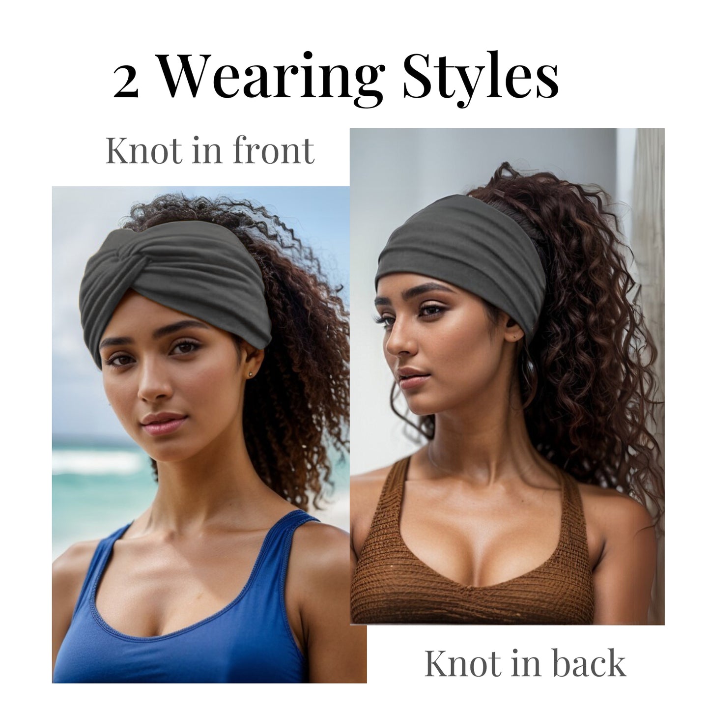 Wide Headbands for Women Turban Headband Twisted Knot Head Bands for Women's Hair Band Accessories