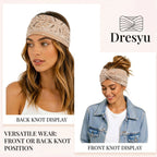 Vintage Paisley Bandana Headbands for Women | 4-Pack Soft-Stretch Wraps