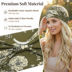 Floral Print Boho Headband 4-Pack | Soft Stretch Wide Hair Wraps | Non-Slip Turban Bands for Yoga & Daily Wear | Dresyu
